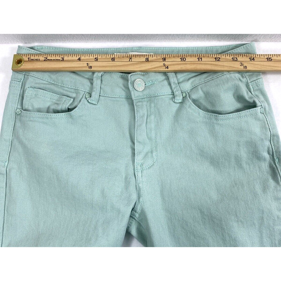 K'smore Jeans Womens Size 9 Light Green Denim Stretch Skinny Pockets Casual - Picture 6 of 10
